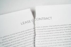 Torn up lease contract