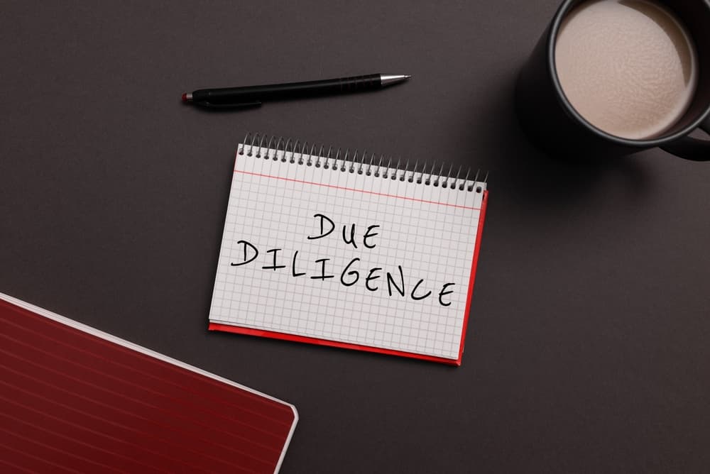 Hand writing sign Due Diligence. Business idea avoid harming other business property for an agreement